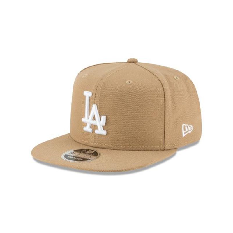 Brown Los Angeles Dodgers Hat - New Era MLB High Crown 9FIFTY Snapback Caps USA6031498